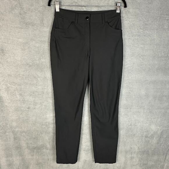 lululemon athletica Pants - Lululemon Pants Womens 6 Black City Sleek Five Pocket 7/8 Ankle Neutral Stretch